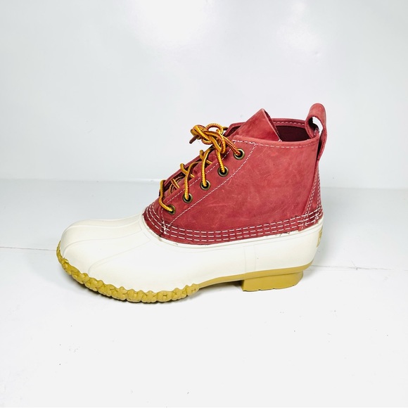L.L. Bean Shoes Ll Bean Womens Duck Boots Size 7m Redwhite Usa Made